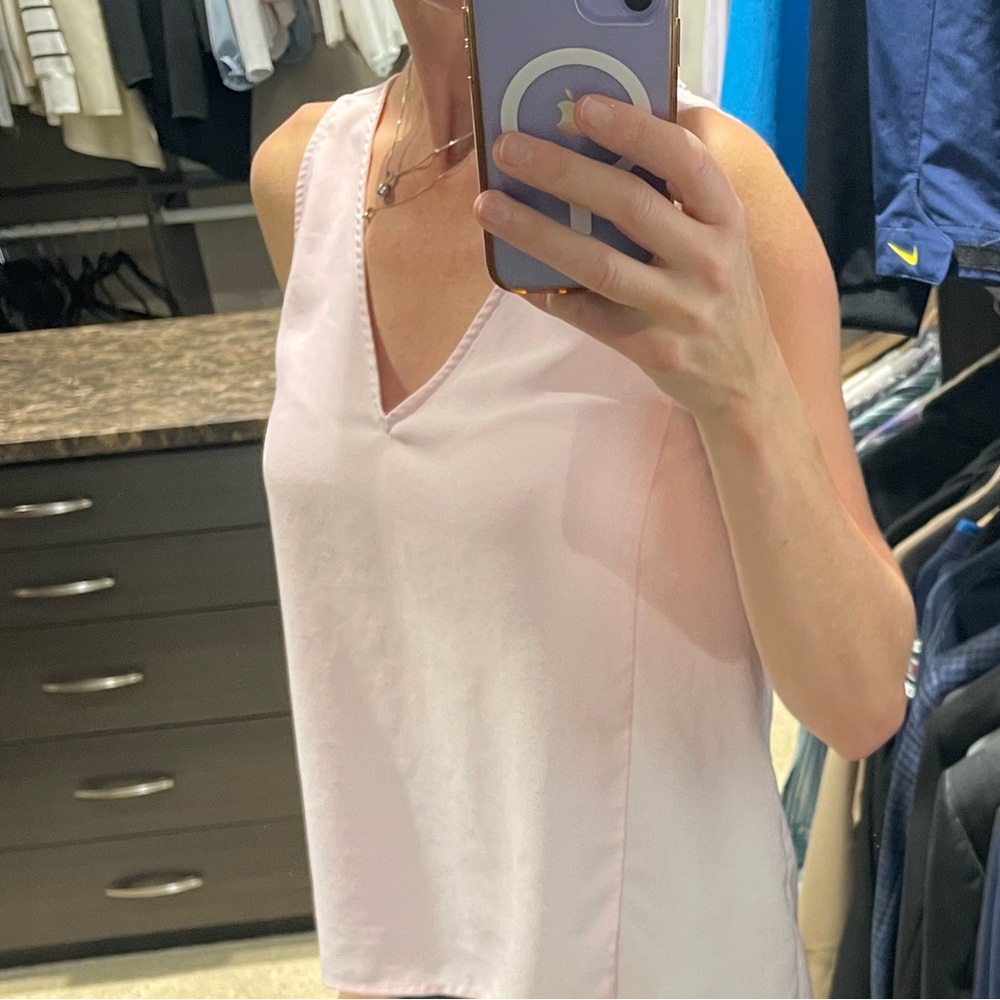 Nordstrom Blush Blouse V Neck
